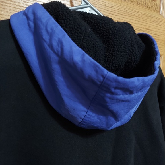 ADIDAS ORIGINALS Adventure Hoodie Polar bear Sweatshirt Black/Blue Men's M‎ - Picture 5 of 7